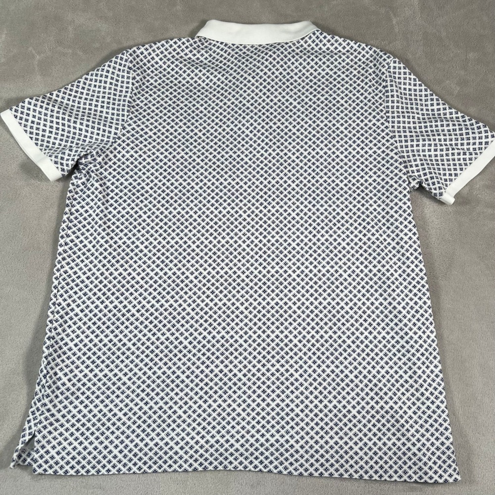 Polo Ralph Lauren Polo Shirt Men's XL White Classic Fit Geometric Micro Print - Picture 3 of 10